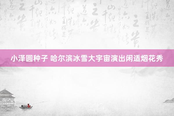 小泽圆种子 哈尔滨冰雪大宇宙演出闲适烟花秀