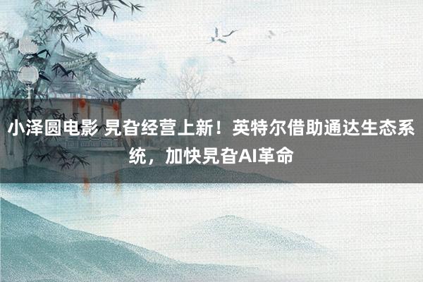 小泽圆电影 旯旮经营上新！英特尔借助通达生态系统，加快旯旮AI革命