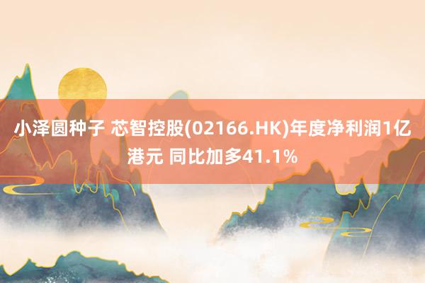 小泽圆种子 芯智控股(02166.HK)年度净利润1亿港元 同比加多41.1%