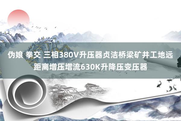 伪娘 拳交 三相380V升压器贞洁桥梁矿井工地远距离增压增流630K升降压变压器